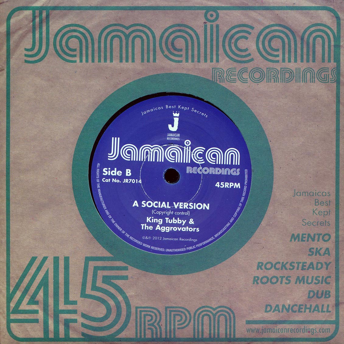 Dillinger - Jah Jah Dub / King Tubby - A Social Version (rhythm: "Johnny Clarke - None Shall Escape")