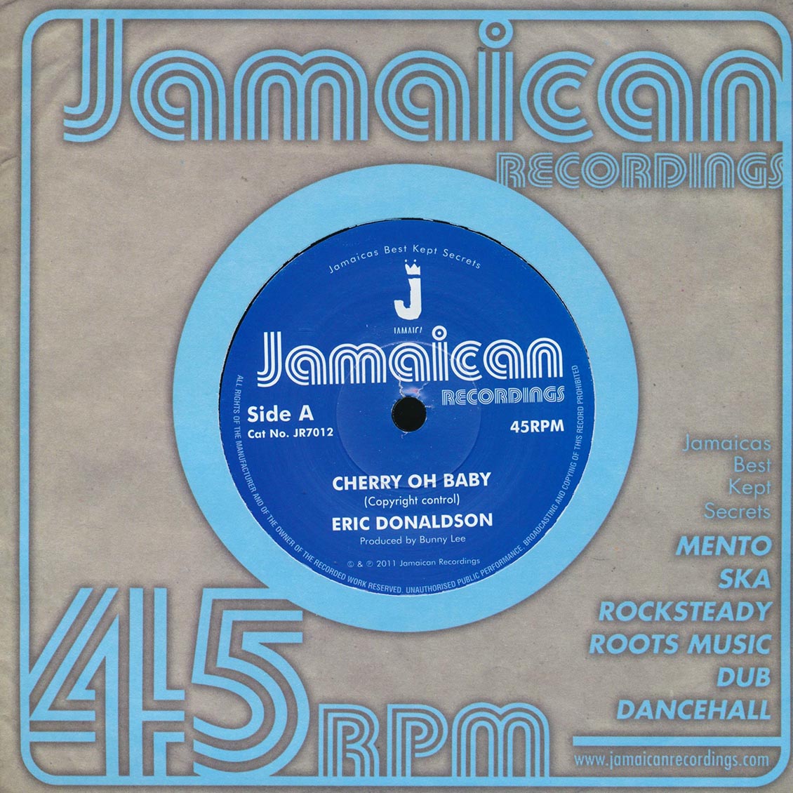 Eric Donaldson - Cherry Oh Baby / Version (rhythm: "Cherry Oh Baby")