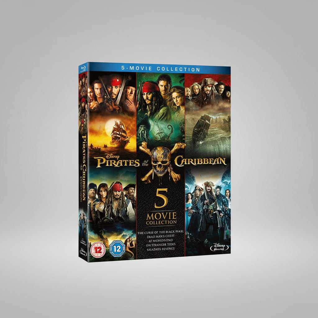 Pirates of the Caribbean - Complete Collection All 5 Movie Collection (Blu-ray)