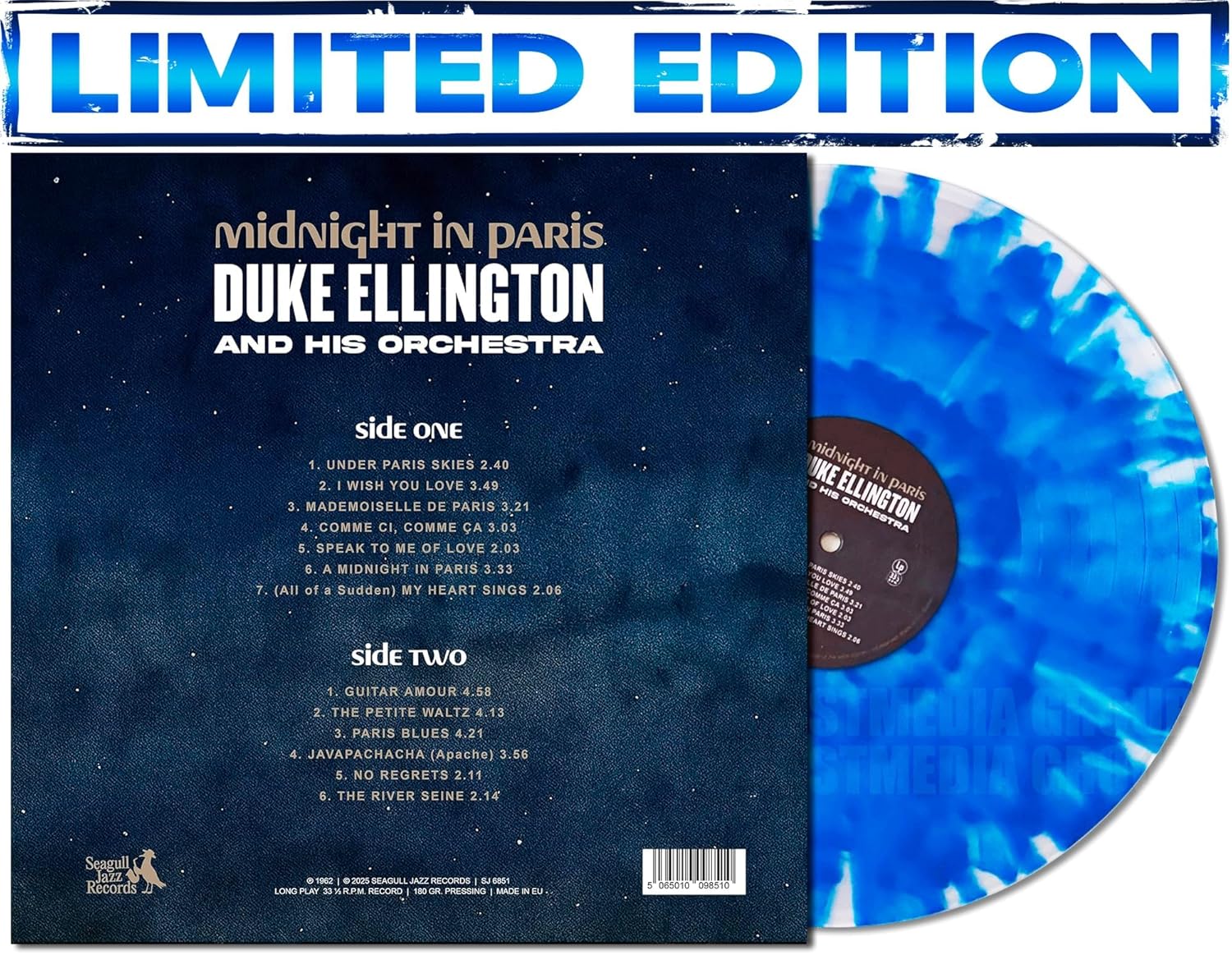 Duke Ellington and His Orchestra - Midnight in Paris - Limited Splatter Vinyl Edition