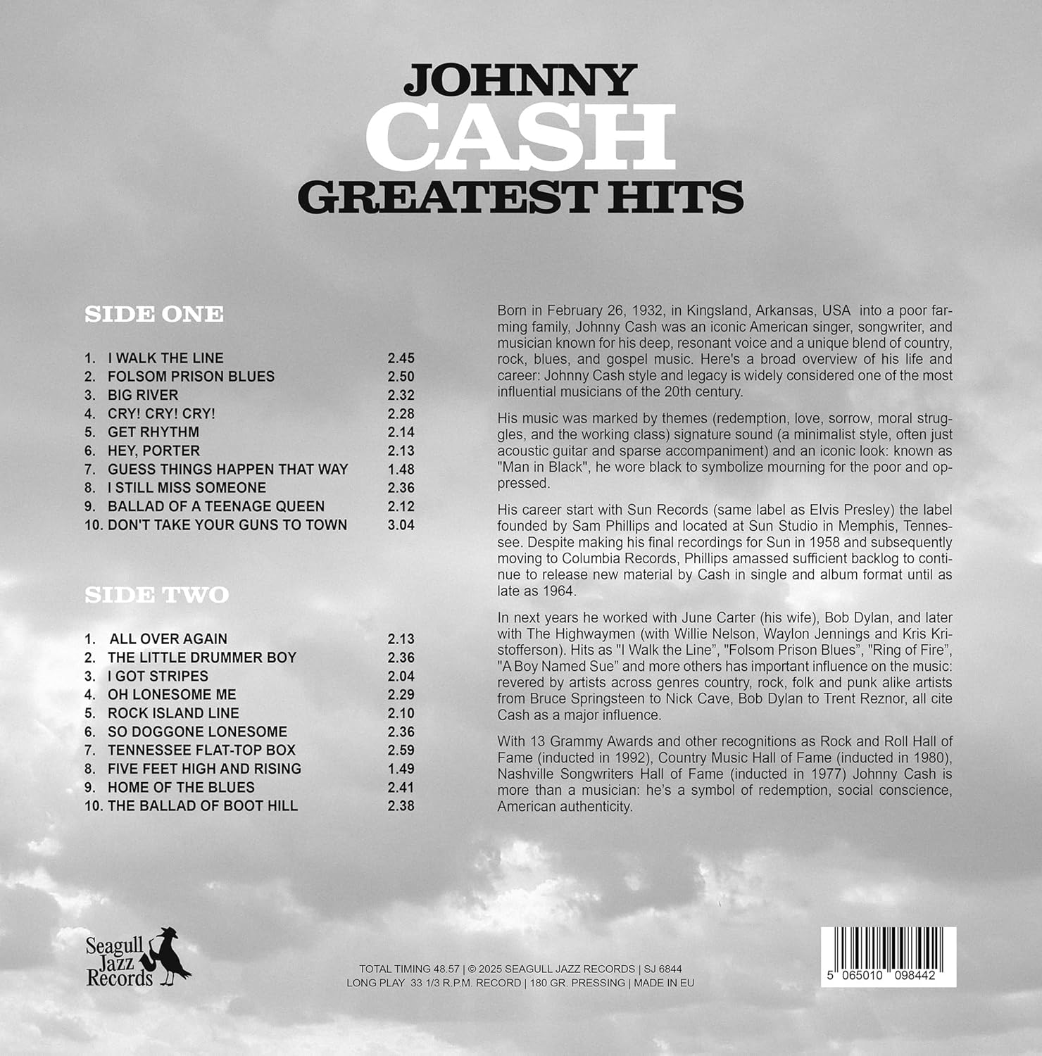 Johnny Cash Greatest Hits - Limited Color Edition