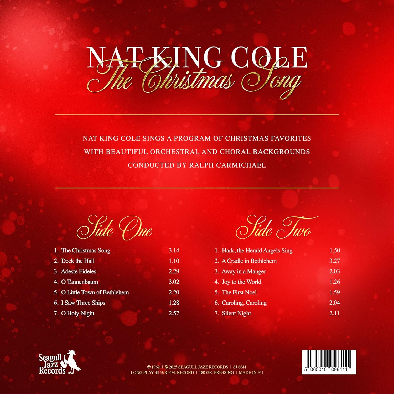 Nat King Cole The Christmas Song-Limited Color Edition