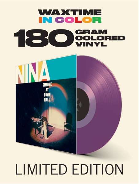 SIMONE,NINA - AT TOWN HALL (180G/LIMITED/TRANSPARENT PURPLE VIRGIN VINYL)
