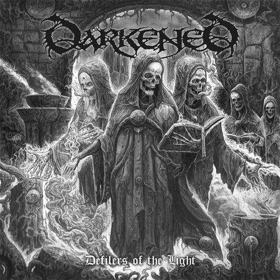 DARKENED - DEFILERS OF THE LIGHT (SILVER SWIRL VINYL)