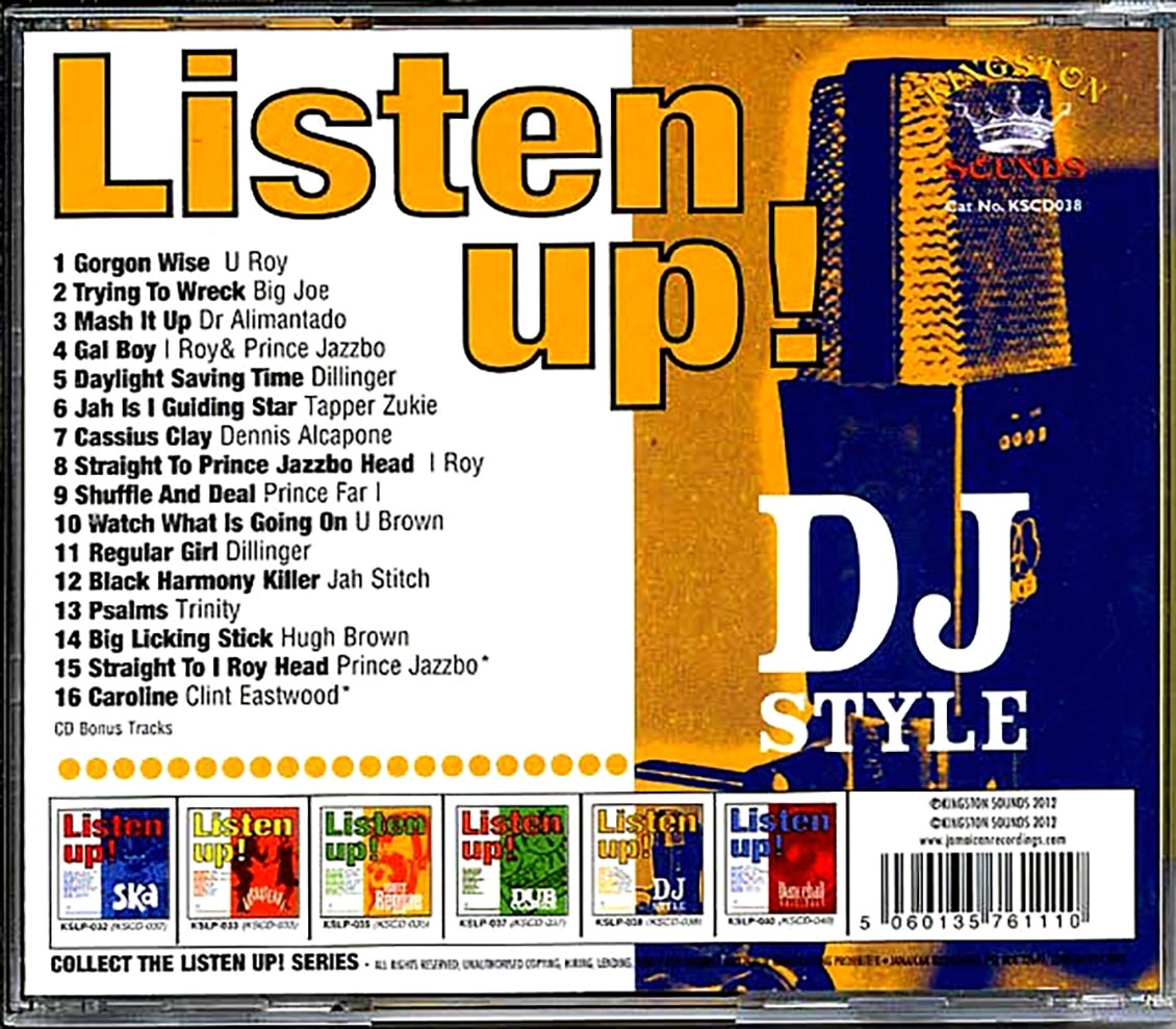 U Roy, Dr. Alimantado, Prince Jazzbo, Prince Far I, Etc. - Listen Up: DJ Style