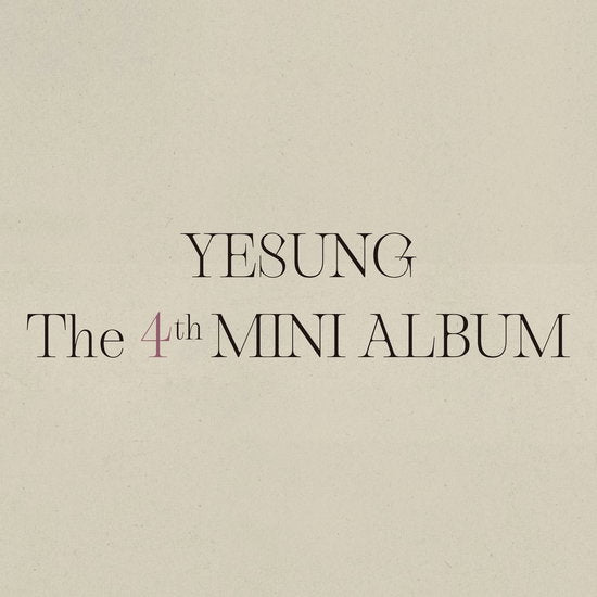 YESUNG - 4TH MINI ALBUM (PHOTO BOOK VER.)