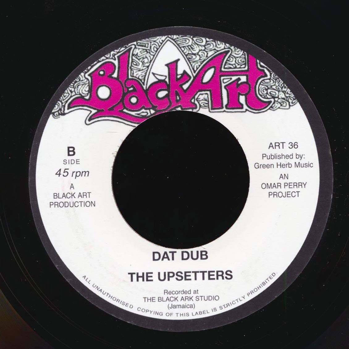 Jr. Dread - A Wah Dat / The Upsetters - Dat Dub (UK press)