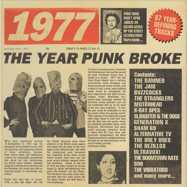 VARIOUS ARTISTS - 1977 - THE YEAR PUNK BROKE: 3CD BOXSET