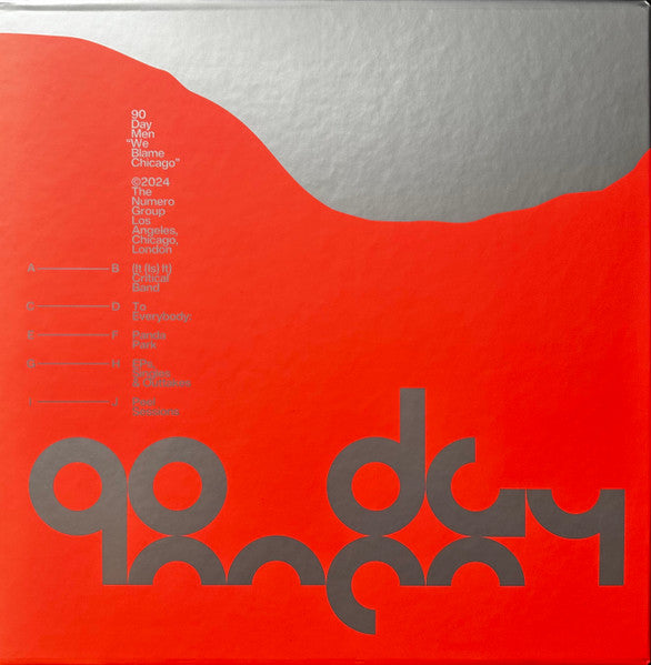 90 DAY MEN - WE BLAME CHICAGO (TRANSPARENT ORANGE VINYL W/ SILVER/5LP BOX SET)