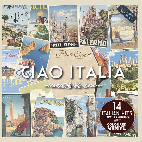 VARIOUS ARTISTS - CIAO ITALIA (CRYSTAL CLEAR & SOLID SILVER & SOLID BLUE VINYL/180G)