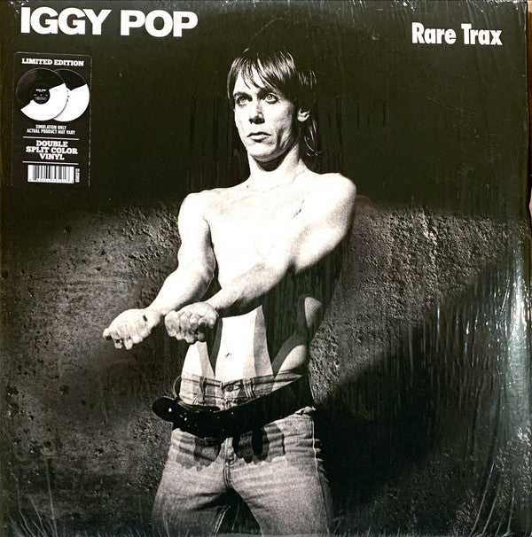 IGGY POP - RARE TRAX (BLACK/WHITE SPLIT VINYL)