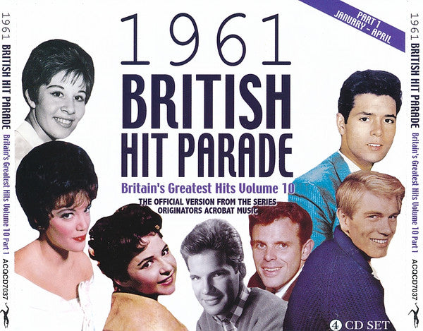 VARIOUS ARTISTS - BRITISH HIT PARADE 1961 PART 1 4CD