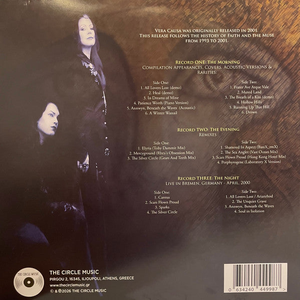 FAITH & THE MUSE - VERA CAUSA (TRIPLE TRANSPARENT MARBLED YELLOW & BLACK VINYL/3LP)