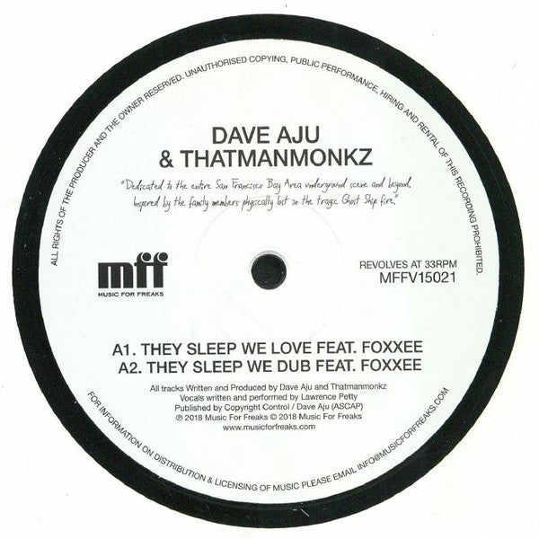 AJU & THATMANMONKZ,DAVE - THEY SLEEP WE LOVE