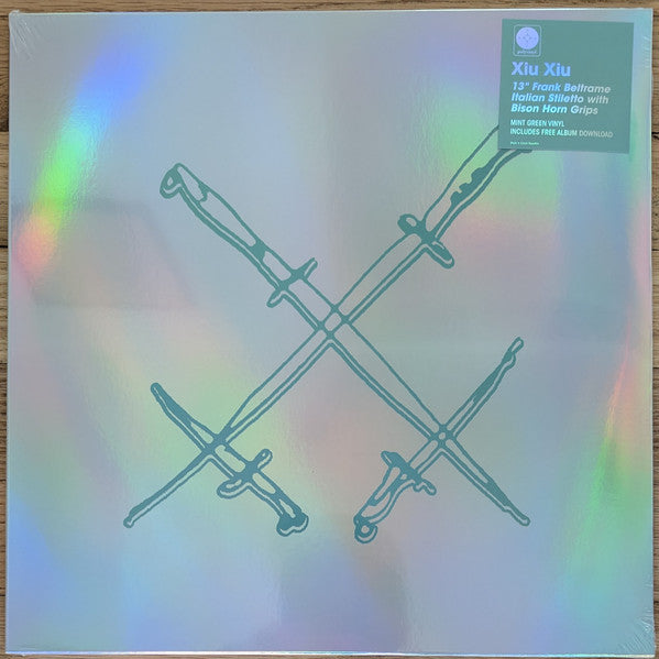XIU XIU - 13 FRANK BELTRAME ITALIAN STILETTO WITH BISON HORN GRIP (MINT GREEN VINYL)
