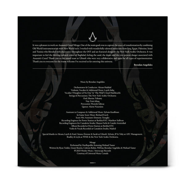 ANGELIDES,BRENDAN - ASSASSIN'S CREED MIRAGE OST (2LP/TRANSLUCENT VINYL)