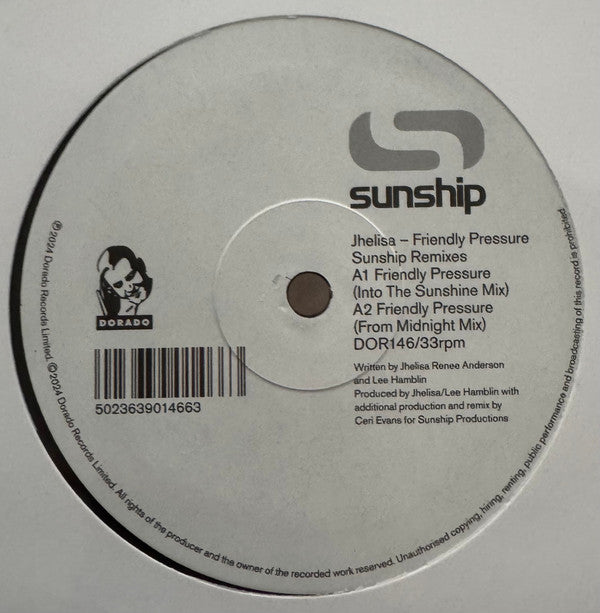 JHELISA & SUNSHIP - FRIENDLY PRESSURE (SUNSHIP REMIXES)