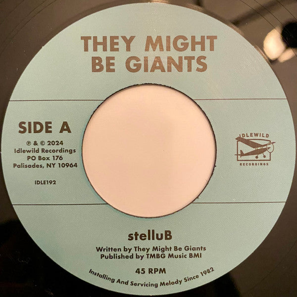 THEY MIGHT BE GIANTS - STELLUB B/W SAPPHIRE BULLETS OF PURE LOVE