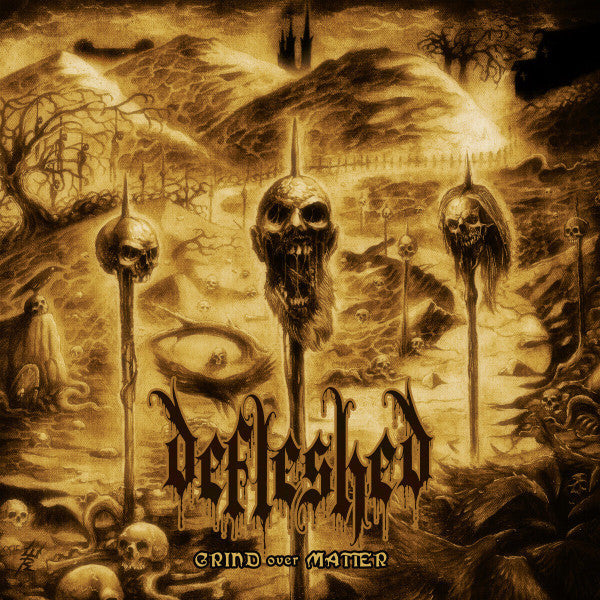 DEFLESHED - GRIND OVER MATTER (SMOKEY GREY & BLACK SWIRL VINYL)