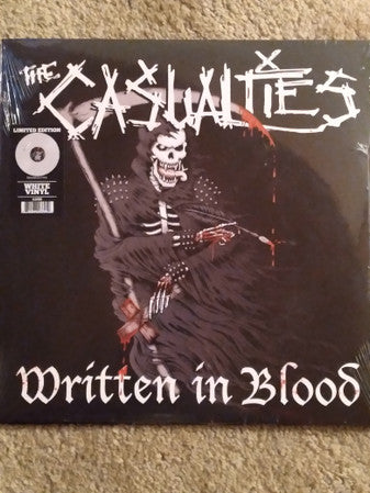 CASUALTIES - WRITTEN IN BLOOD (WHITE VINYL)