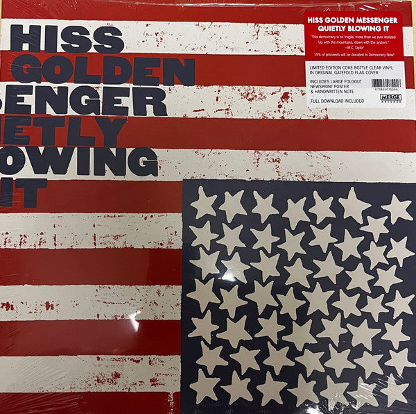 HISS GOLDEN MESSENGER - QUIETLY BLOWING IT (ALTERNATE COVER VERSION/COKE BOTTLE CLEAR VINYL)
