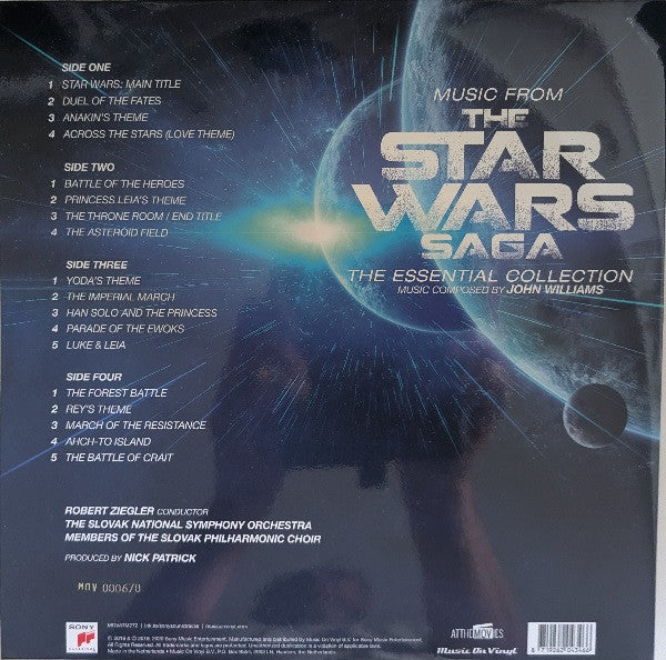 VARIOUS ARTISTS - MUSIC FROM THE STAR WARS SAGA - ESSENTIAL COLLN (2LP/BLUE VINYL/140G/NUMBERED)