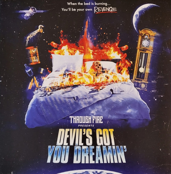 THROUGH FIRE - DEVIL'S GOT YOU DREAMIN (PURPLE/GREEN W/ BLACK SPLATTER VINYL)