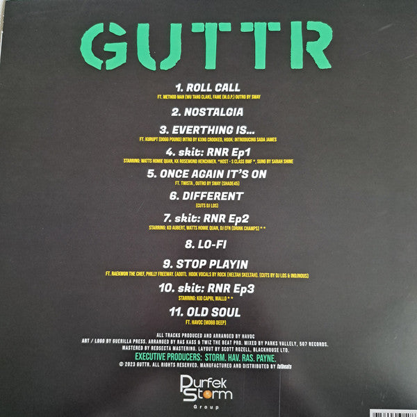 GUTTR (HAVOC OF MOBB DEEP, RAS KASS, RJ PAYNE) - EVERYTHING IS…GUTTR