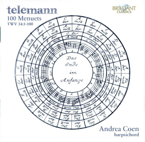 COEN,ANDREA - TELEMANN: 100 MENUETS TWV 34:1-100