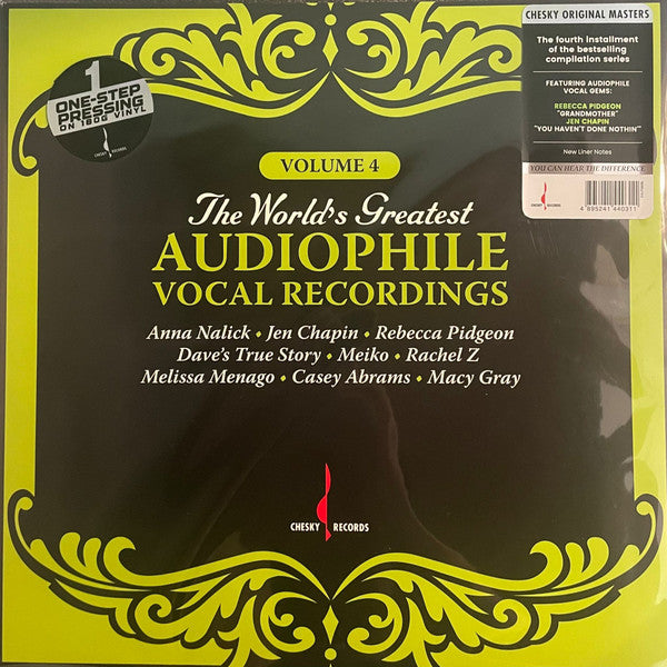 VARIOUS ARTISTS - WORLD'S GREATEST AUDIOPHILE VOCAL 4 (180G)