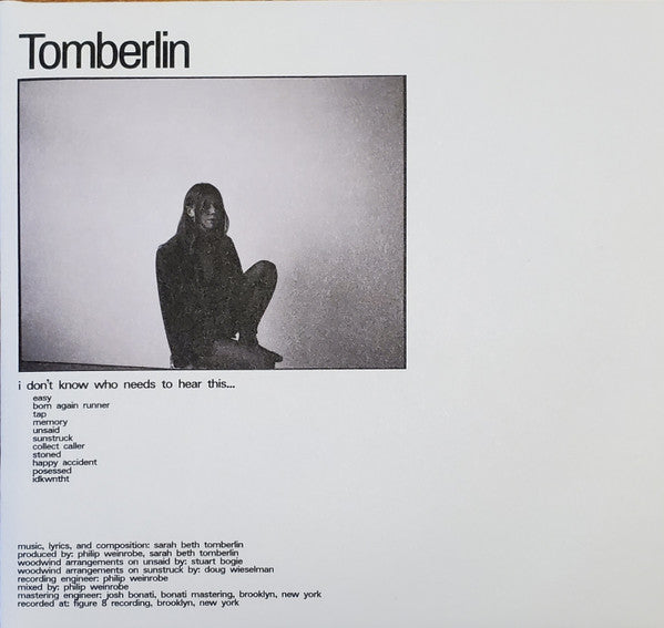 TOMBERLIN - I DON’T KNOW WHO NEEDS TO HEAR THIS