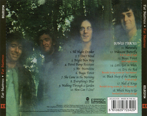 FAT MATTRESS - FAT MATTRESS (REMASTERED/8 BONUS TRACKS)