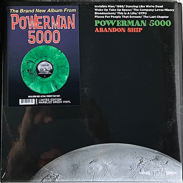POWERMAN 5000 - ABANDON SHIP (GREEN MARBLE VINYL)