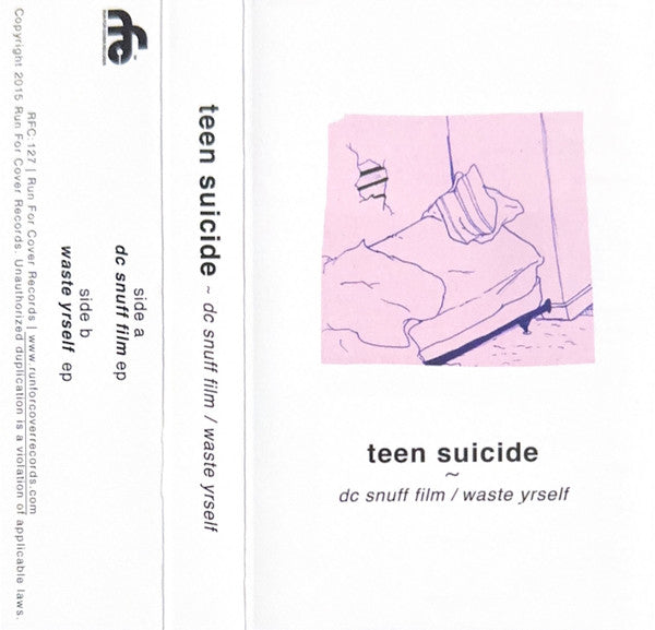 TEEN SUICIDE - DC SNUFF FILM / WASTE YRSELF (PINK CASSETTE)