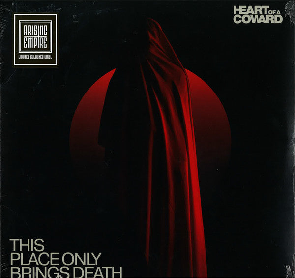 HEART OF A COWARD - THIS PLACE ONLY BRINGS DEATH (RED TRANSPARENT/BLACK SPLATTER VINYL)