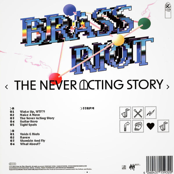 BRASS RIOT - NEVER ACTING STORY (RED VINYL)