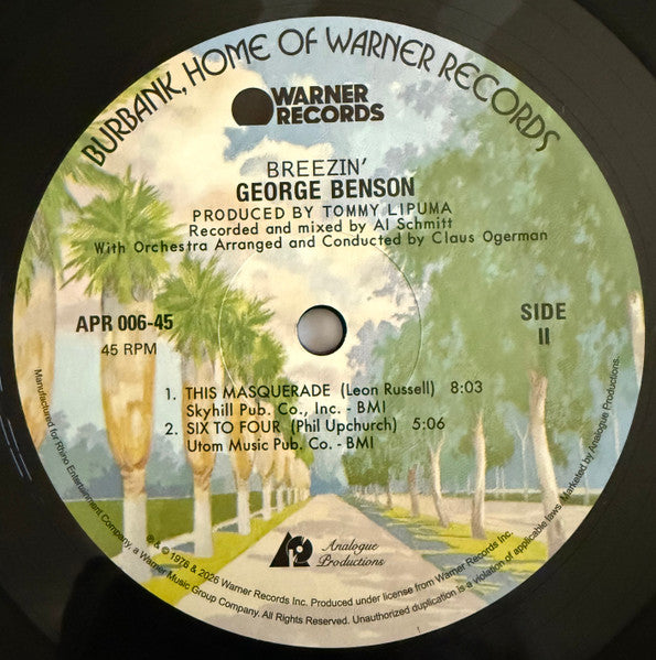 BENSON,GEORGE - BREEZIN (2LP/180G/45RPM)