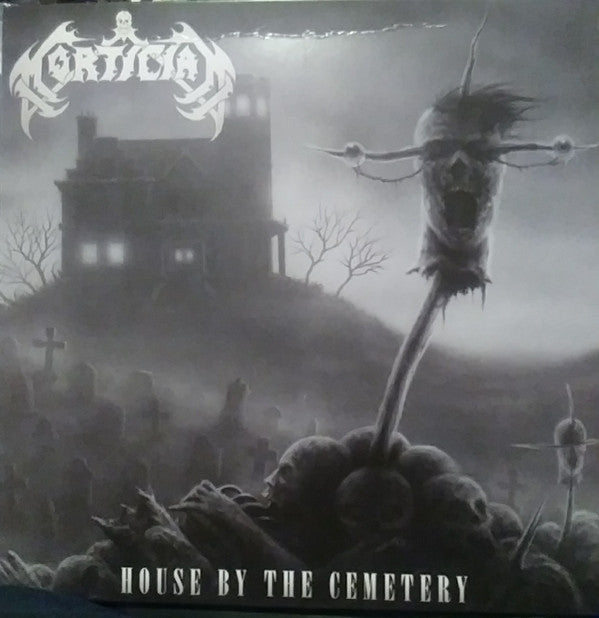 MORTICIAN - HOUSE BY THE CEMETERY (BLACK ICE WITH WHITE & BABY BLUE SPLATTER VINYL)