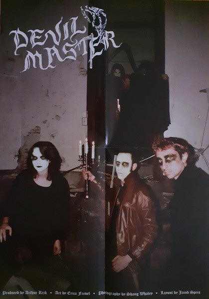 DEVIL MASTER - SATAN SPITS ON CHILDREN OF LIGHT (NEON VIOLET W/ ORANGE, MUSTARD YELLOW & CYAN BLUE SPLATTER VINYL)