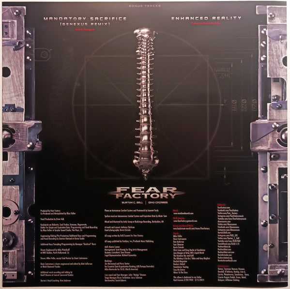 FEAR FACTORY - GENEXUS (CRYSTAL CLEAR BLACK WHITE SPLATTER VINYL/2LP)