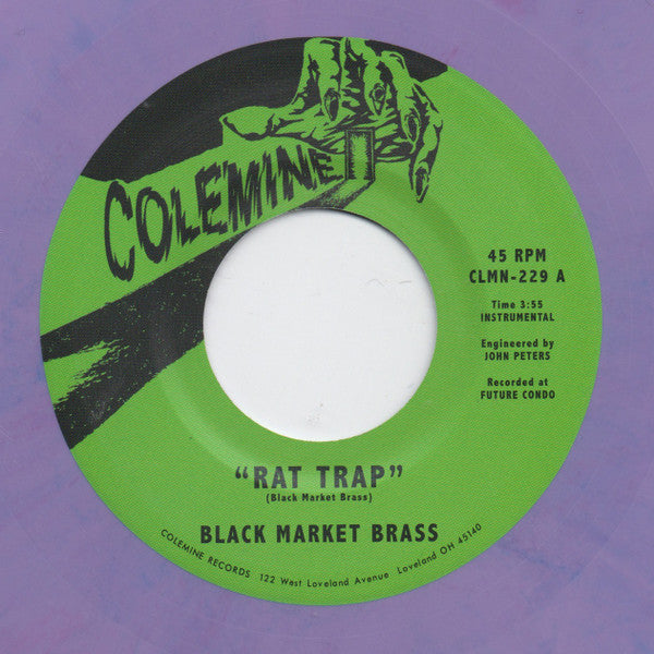 BLACK MARKET BRASS - RAT TRAP / CHOP BOP (PURPLE SWIRL 7INCH)