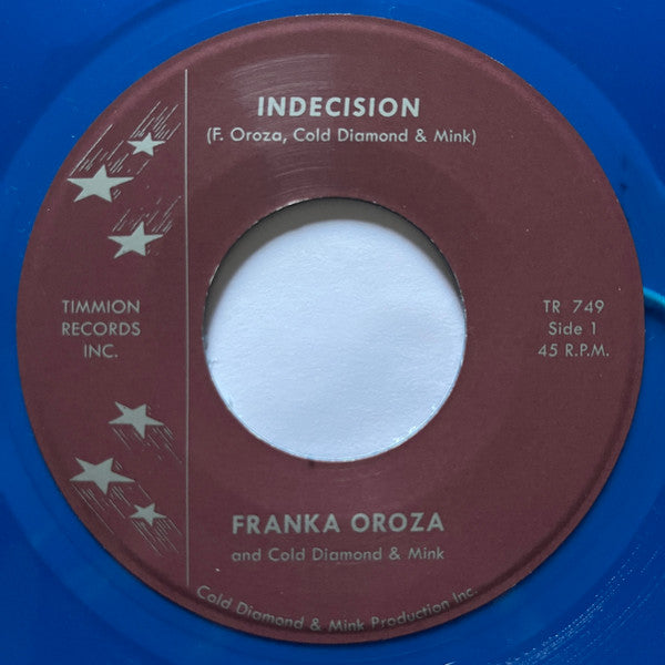 OROZA,FRANK & DIAMOND & MINK - INDECISION (TRANSPARENT VIOLET 7INCH)