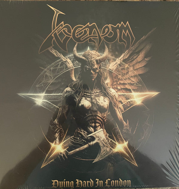 VENOM - DYING HARD IN LONDON (RED W/ WHITE SPLATTER VINYL)