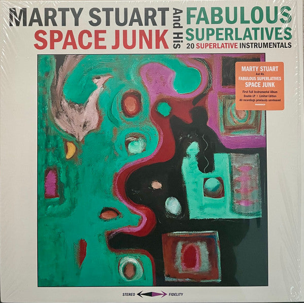 STUART,MARTY & HIS FABULOUS SUPERLATIVES - SPACE JUNK (BLUE VINYL)