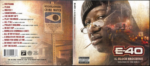 E-40 - BLOCK BROCHURE: WELCOME TO THE SOIL VOL.5