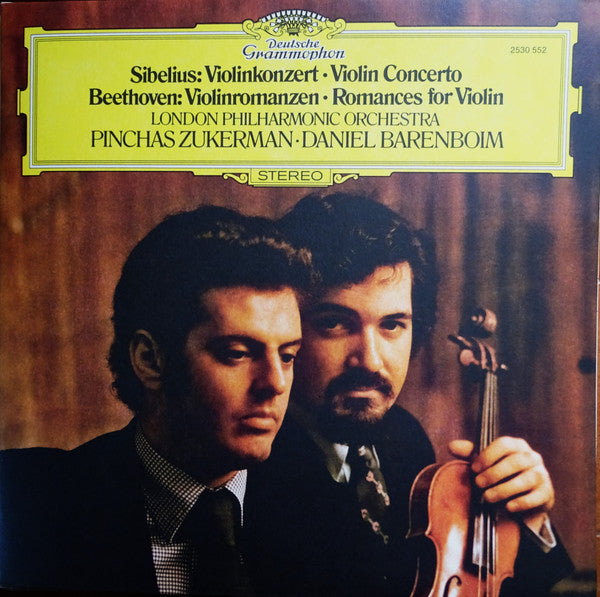 ZUKERMAN,PINCHAS & DANIEL BARENBOIM & LONDON PHILHARMONIC - SIBELIUS: VIOLIN CONCERTO BEETHOVEN: ROMANCES FOR VIOLIN (THE ORIGINAL SOURCE SERIES) (180G)