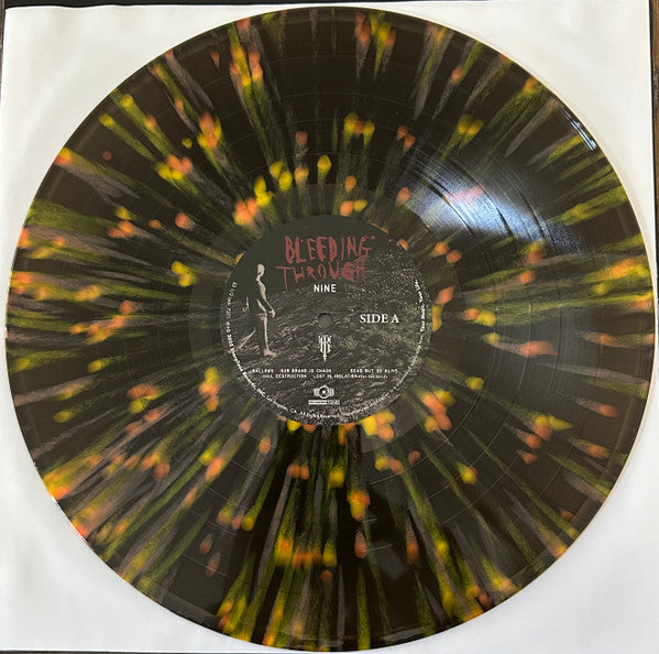 BLEEDING THROUGH - NINE (FOREST GREEN ORANGE & YELLOW SPLATTER VINYL)