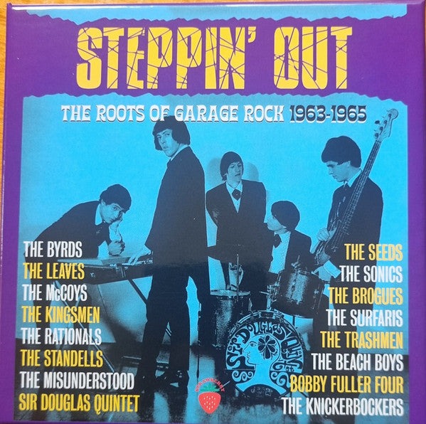 VARIOUS ARTISTS - STEPPIN OUT - THE ROOTS OF GARAGE ROCK 1963-1965- CLAMSHELL BOX (3CD)