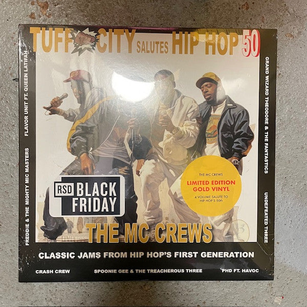VARIOUS ARTISTS - TUFF CITY SALUTES HIP HOP 50: THE MC CREWS (HALF RED/HALF GOLD VINYL/7INCH)