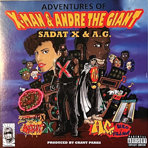 SADAT X & A.G. - ADVENTURES OF X-MAN & ANDRE THE GIANT (COMIC/POSTER)